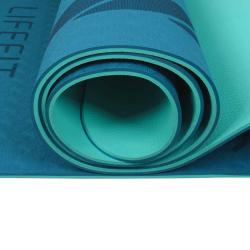 Lifefit Podložka Yoga MAT Lotos Duo 183x58x0 6cm tyrkysová