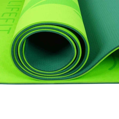 Lifefit Podložka Yoga MAT Lotos Duo 183x58x0,6cm zelená