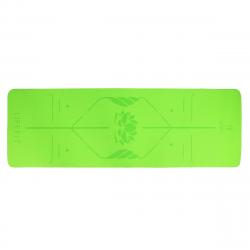 Lifefit Podložka Yoga MAT Lotos Duo 183x58x0,6cm zelená