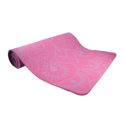 Lifefit Podložka Yoga MAT Mandala Duo 183x58x0 6cm bordó