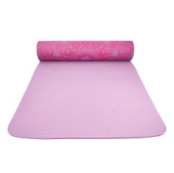 Lifefit Podložka Yoga MAT Mandala Duo 183x58x0 6cm bordó