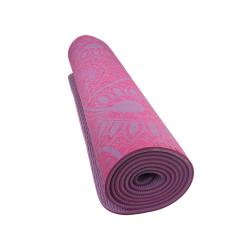 Lifefit Podložka Yoga MAT Mandala Duo 183x58x0 6cm bordó