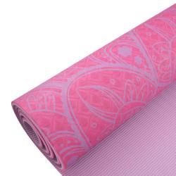 Lifefit Podložka Yoga MAT Mandala Duo 183x58x0 6cm bordó