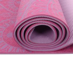 Lifefit Podložka Yoga MAT Mandala Duo 183x58x0 6cm bordó