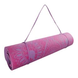 Lifefit Podložka Yoga MAT Mandala Duo 183x58x0 6cm bordó