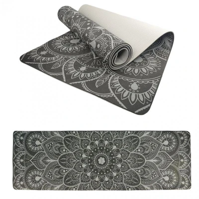 Lifefit Podložka Yoga MAT Mandala Duo 183x58x0,6cm černá Lifefit Podložka Yoga MAT Mandala Duo 183x58x0,6cm černá