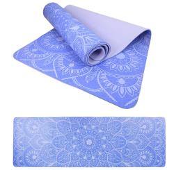 Lifefit Podložka Yoga MAT Mandala Duo 183x58x0 6cm modrá