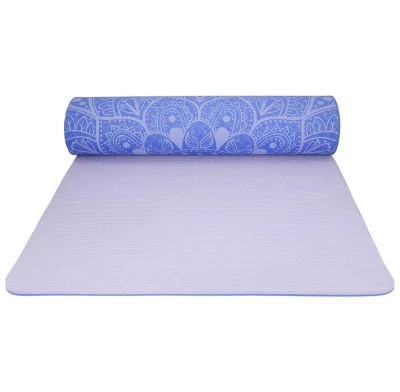 Lifefit Podložka Yoga MAT Mandala Duo 183x58x0 6cm modrá