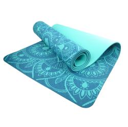 Lifefit Podložka Yoga MAT Mandala Duo 183x58x0 6cm tyrkysová