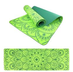 Lifefit Podložka Yoga MAT Mandala Duo 183x58x0 6cm zelená