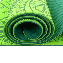 Lifefit Podložka Yoga MAT Mandala Duo 183x58x0 6cm zelená