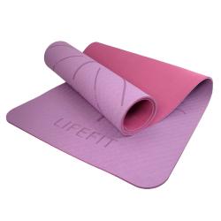 Lifefit Podložka Yoga MAT Relax Duo 183x58x0 6cm bordó