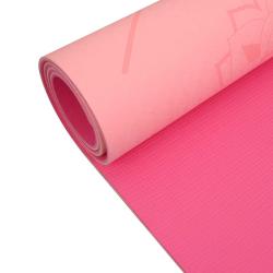 Lifefit Podložka Yoga MAT Relax Duo 183x58x0 6cm růžová