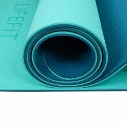 Lifefit Podložka Yoga MAT Relax Duo 183x58x0 6cm tyrkysová