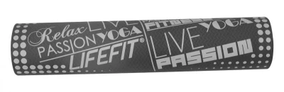 Lifefit Podložka YOGA MAT TPE, 183x61x0.5cm, dvouvrstvá, zeleno-šedá