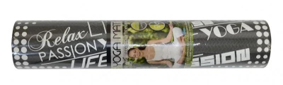 Lifefit Podložka YOGA MAT TPE, 183x61x0.5cm, dvouvrstvá, zeleno-šedá