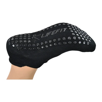 LIFEFIT LF Yoga 01 černé M39/42 dámské jógové ponožky, pár