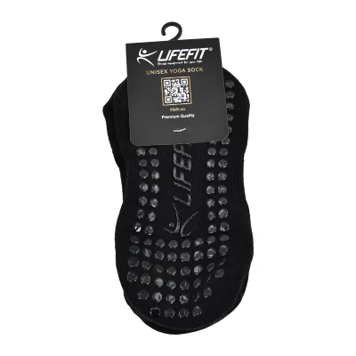 LIFEFIT LF Yoga 01 černé dámské jógové ponožky S35/38