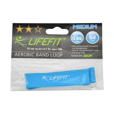 Lifefit Posilovací guma Kruh Medium sv. modrá Lifefit Posilovací guma Kruh Medium sv. modrá