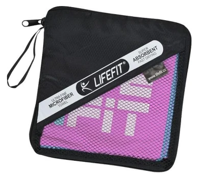 Lifefit rychleschnoucí ručník z mikrovlákna 70x140cm růžový