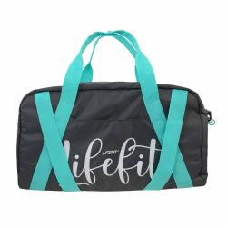 Lifefit Sportovní taška pro ženy šedo-mint Lifefit Sportovní taška pro ženy šedo-mint