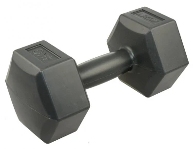 Lifefit Vinylová činka 1 x 4 kg tm. šedá Lifefit Vinylová činka 1 x 4 kg tm. šedá
