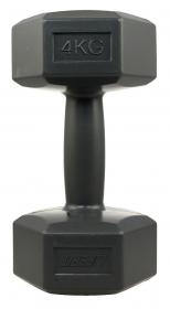 Lifefit Vinylová činka 1 x 4 kg tm. šedá