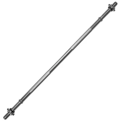 Lifefit stříbrná rovná 220 cm / 30 mm vzpěračská tyč vč. matic