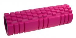 Lifefit yoga roller A11 45x14cm + Lifefit yoga mat exclusive plus 180x60x1.5cm růžová barva
