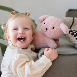 Little Dutch PLYŠ Pejsek Snuffie Fluffy Pink 25cm růžový pro miminko