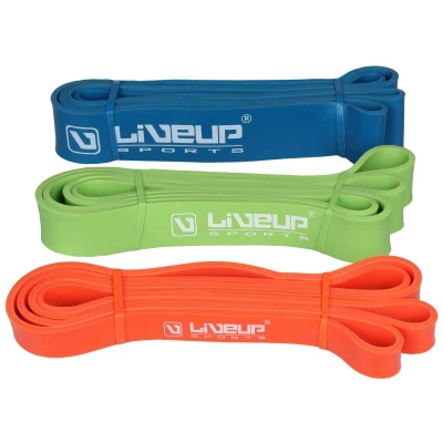 LiveUp Aerobic guma posilovací guma 208 x 0,45 cm oranžová