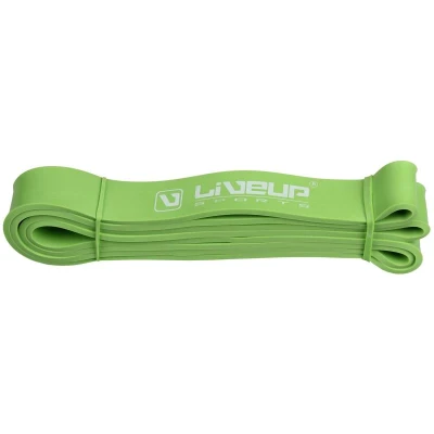 LiveUp Aerobic guma posilovací guma 208 x 0,45 cm zelená LiveUp Aerobic guma posilovací guma 208 x 0,45 cm zelená