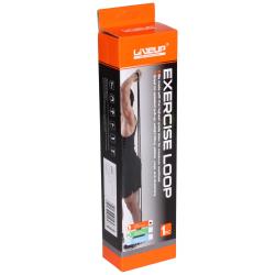 LiveUp Aerobic guma posilovací guma 208 x 0,45 cm zelená