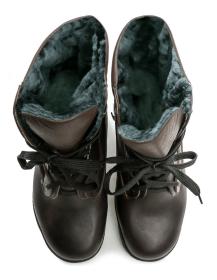 Livex 410 hnedá licová pánska zimná členková nadmerná obuv