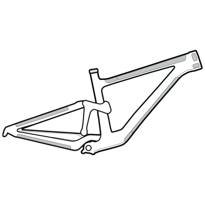 Lizard Skins Ochrana Rámu Clear Protective Frame Wrap Frame Kit