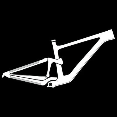 Lizard Skins ochrana rámu Clear Protective Frame Wrap Small