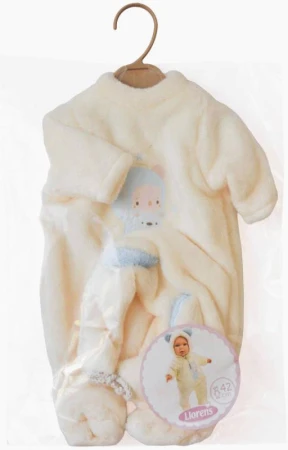 Llorens Oblečení pro panenku miminko New Born 40-42cm s polštářkem M14-207