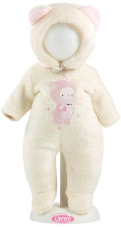 Llorens Oblečení pro panenku miminko New Born 40-42cm s polštářkem M14-208