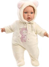 Llorens Oblečenie pre bábiku bábätko New Born 40-42cm s vankúšikom M14-208