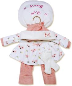 Llorens Oblečenie pre bábiku bábätko New Born 40-42cm s vankúšikom M740-96