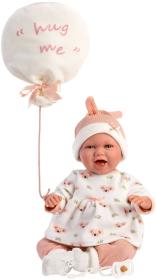 Llorens Oblečenie pre bábiku bábätko New Born 40-42cm s vankúšikom M740-96