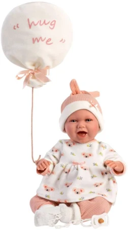 Llorens Oblečení pro panenku miminko New Born 40-42cm s polštářkem M740-96