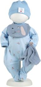 Llorens Oblečení pro panenku miminko New Born 40-42cm s polštářkem M741-20