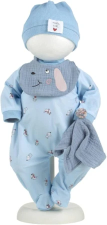 Llorens Oblečení pro panenku miminko New Born 40-42cm s polštářkem M741-20