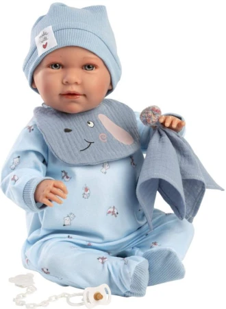 Llorens Oblečení pro panenku miminko New Born 40-42cm s polštářkem M741-20