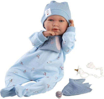 Llorens Oblečení pro panenku miminko New Born 40-42cm s polštářkem M741-20