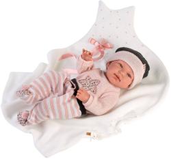 LLORENS Oblečenie pre bábiku bábätko New Born 43-44cm s vankúšikom M843-26