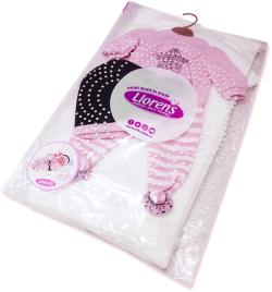 LLORENS Oblečenie pre bábiku bábätko New Born 43-44cm s vankúšikom M843-26