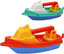 Loďka do vody barevná jeřáb 14cm do vany 2 barvy plast