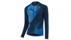 Löffler L/S FZ GEO MID 2022 modrý pánský cyklistický dres Löffler L/S FZ GEO MID 2022 modrý pánský cyklistický dres